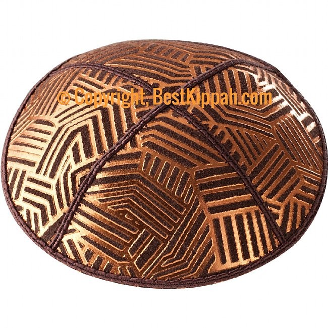 D48 - MOSAIC ANGLES EMBOSSING  (kippah)