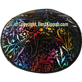 D54 - METALLIC LEAVES EMBOSSING (Kippah)