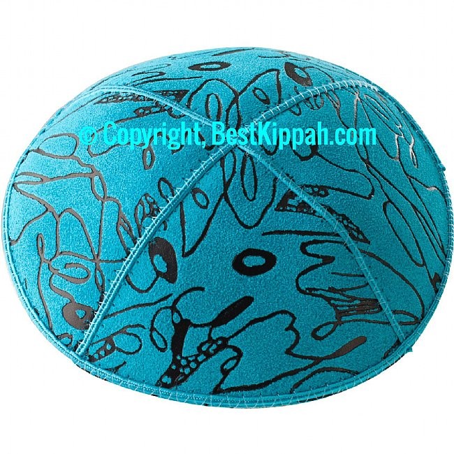 D60 - METALLIC SCRIBBLE EMBOSSING (Kippah)