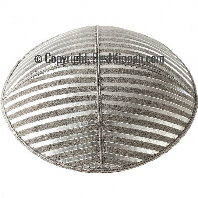 D65 - METALLIC WIDE LINES EMBOSSING (Kippah)