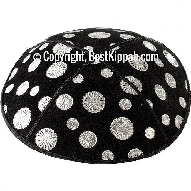 D86 - METALLIC SUNFLOWER EMBOSSING (Kippah)