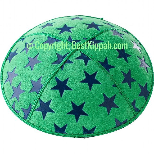 D93 - METALLIC BIG STARS EMBOSSING (Kippah)