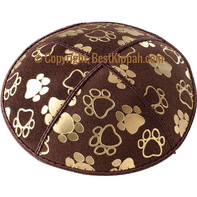 D33 - PAW PRINT EMBOSSING (kippah)