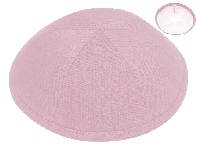 LIN17 - PINK LINEN KIPPAH