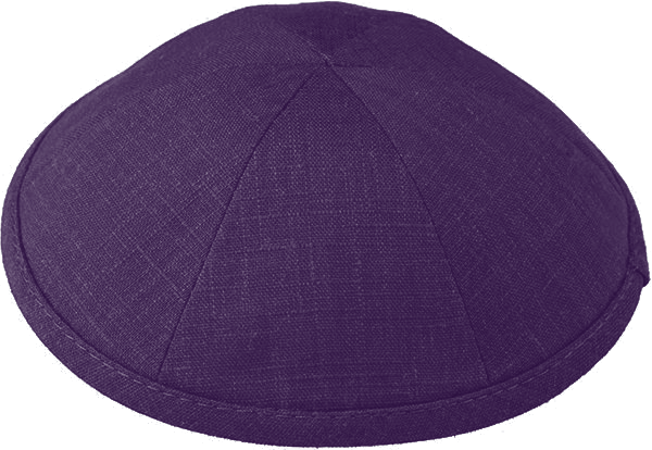 LIN20 - PURPLE LINEN KIPPAH